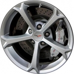ALY5456U20 Chevrolet Corvette Wheel/Rim Silver Painted #9597865