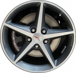 ALY5489U30/5491 Chevrolet Corvette Wheel/Rim Charcoal Machined #9598718