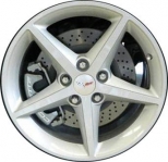 ALY5489U20/5491 Chevrolet Corvette Wheel/Rim Silver Painted #9598121