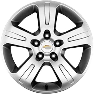 Chevrolet Captiva Sport 2013-2015 powder coat silver 17x7 aluminum wheels or rims. Hollander part number ALY5567/5601, OEM part number 22928853, 22978103.