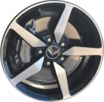 ALY5638U46/5685 Chevrolet Corvette Wheel/Rim Black Machined #23469280