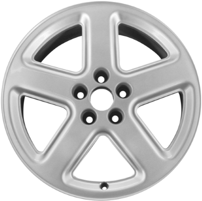 Audi A8 2002-2003 powder coat silver 18x8 aluminum wheels or rims. Hollander part number ALY58752, OEM part number Not Yet Known.