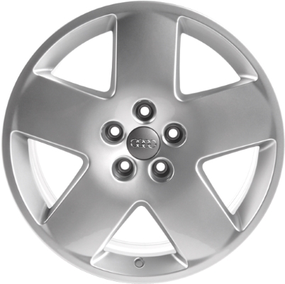 Audi A8 2003-2010 powder coat silver 18x8.5 aluminum wheels or rims. Hollander part number ALY58794U20/58775, OEM part number 4E0601025M1H7.