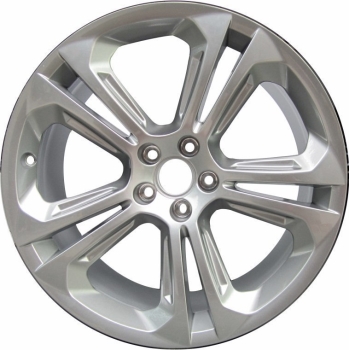 Audi Q3 2015-2018 powder coat hyper silver 19x8.5 aluminum wheels or rims. Hollander part number ALY58954, OEM part number 8U0601025AD.