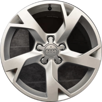 Audi A6 2007-2011 powder coat silver 17x8 aluminum wheels or rims. Hollander part number ALY58853, OEM part number 4F0601025CC.