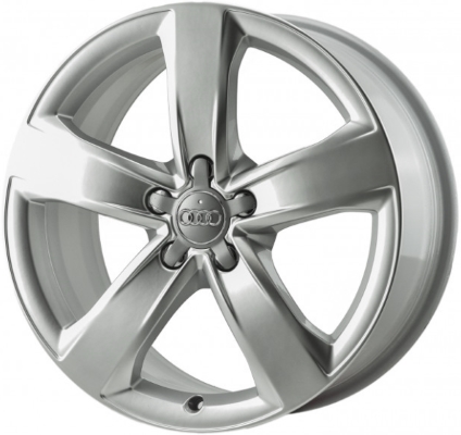 Audi A6 2012-2014 powder coat silver 18x8 aluminum wheels or rims. Hollander part number ALY58893, OEM part number 4G0601025D.