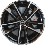 ALY59016U45 Audi A8, S8 Wheel/Rim Black Machined #4G8601025AR