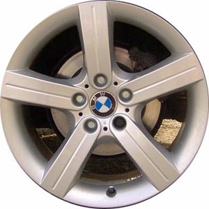 BMW 323i 2006-2012, 325i 2006, 328i 2007-2013, 330i 2006, 335i 2007-2013 powder coat silver or black 19x9 aluminum wheels or rims. Hollander part number 59599U, OEM part number 36116769573, 36116775614, 36116786890.