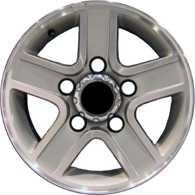 Chevrolet Tracker 2001-2004 grey machined 15x6 aluminum wheels or rims. Hollander part number ALY60182U30/LC34, OEM part number 91176717, 91176394.