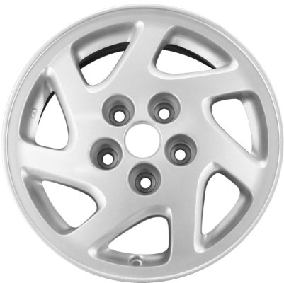 Nissan Maxima 1995-1999 powder coat silver or machined 15x6.5 aluminum wheels or rims. Hollander part number ALY62319U, OEM part number 4030040U25, 4030040U27.