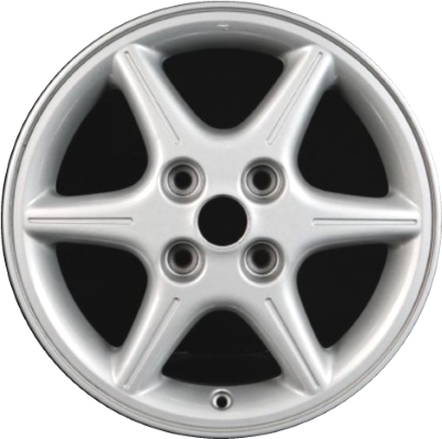 Nissan Altima 2000-2001, Sentra 2000-2003 powder coat silver 16x6 aluminum wheels or rims. Hollander part number 62383, OEM part number 403000Z901, 403001Z300, 403001Z301, 403001Z302.