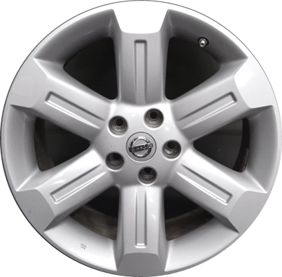 Nissan Murano 2006-2007 powder coat silver 18x7.5 aluminum wheels or rims. Hollander part number ALY62465U20, OEM part number D0300CC21C, D0300CC21A.