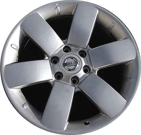 Nissan Armada 2008-2014 powder coat silver 20x8 aluminum wheels or rims. Hollander part number ALY62494, OEM part number 40300ZQ31B, 40300ZQ31A.