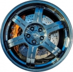 ALY62629 Nissan GT-R Wheel/Rim Black Opal Painted #D0C0062B0B