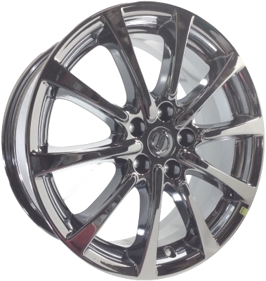 Nissan Murano 2015-2019 chrome 18x7.5 aluminum wheels or rims. Hollander part number ALY62745, OEM part number 403005AA4B, 999W1C3001.