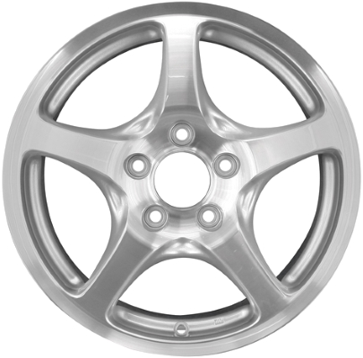Honda S2000 2000-2003 silver machined 16x6.5 aluminum wheels or rims. Hollander part number ALY63817U10, OEM part number 44700S2AJ90, 44700S2AA02, 6237259, 6855498.