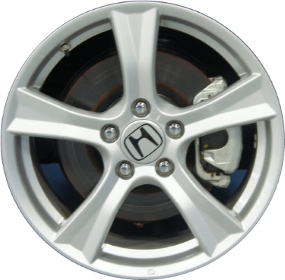 Honda S2000 2008-2009 powder coat silver or dark grey 17x7 aluminum wheels or rims. Hollander part number ALY63940U, OEM part number 44700S2AA71, 44700S2AA61.