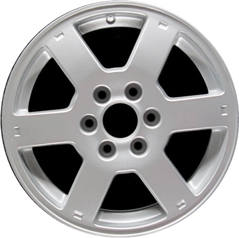 Isuzu Ascender 2004-2009 powder coat silver or machined 17x7 aluminum wheels or rims. Hollander part number ALY64243/64244, OEM part number 8095949400, 8095949420.