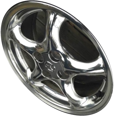 Mazda MX-5 Miata 1999-2005 polished 15x6 aluminum wheels or rims. Hollander part number ALY64815U80HH, OEM part number 9965H66050.