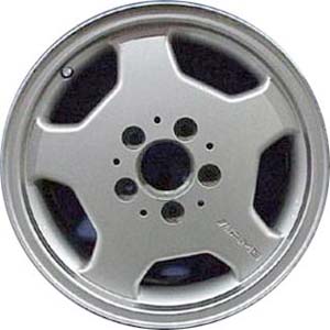 Mercedes-Benz C280 1995-1997 powder coat silver 15x7 aluminum wheels or rims. Hollander part number ALY65202, OEM part number 2024010902.