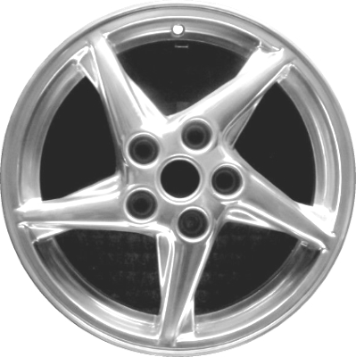 Pontiac Grand Prix 1999-2003 polished 16x6.5 aluminum wheels or rims. Hollander part number ALY6535A80, OEM part number 9593307.