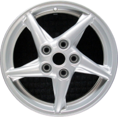 Pontiac Grand Prix 1999-2003 powder coat silver 16x6.5 aluminum wheels or rims. Hollander part number ALY6535U20, OEM part number 9593078.