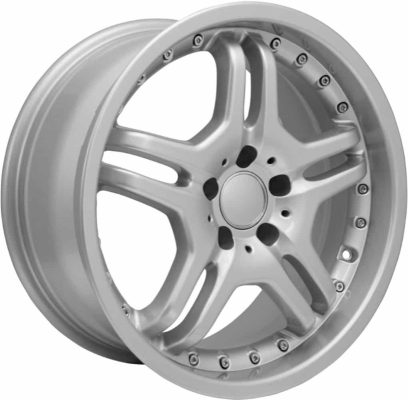 Mercedes-Benz SLK350 2010-2011, SLK55-2006-2011 powder coat hyper silver 18x7.5 aluminum wheels or rims. Hollander part number 65403, OEM part number 2094001002.