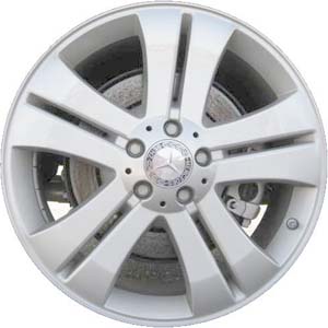 Mercedes-Benz GL450 2007-2009 powder coat silver 19x8.5 aluminum wheels or rims. Hollander part number ALY65425, OEM part number 1644012102.