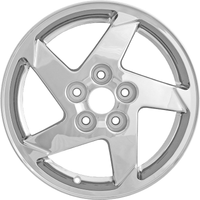 Pontiac Grand Prix 2004-2006 chrome 16x6.5 aluminum wheels or rims. Hollander part number ALY6564U85, OEM part number 88955479.