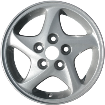 Mitsubishi Galant 1999-2003 powder coat silver 15x6 aluminum wheels or rims. Hollander part number ALY65766, OEM part number Not Yet Known.