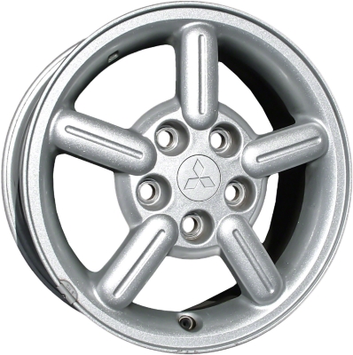 Mitsubishi Eclipse 2000-2005 powder coat silver 15x6 aluminum wheels or rims. Hollander part number ALY65770, OEM part number Not Yet Known.