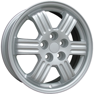 Mitsubishi Eclipse 2000-2002 powder coat silver 17x6.5 aluminum wheels or rims. Hollander part number ALY65772U10, OEM part number Not Yet Known.