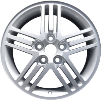 Mitsubishi Eclipse 2000-2005 powder coat silver 17x6.5 aluminum wheels or rims. Hollander part number ALY65783U20, OEM part number Not Yet Known.
