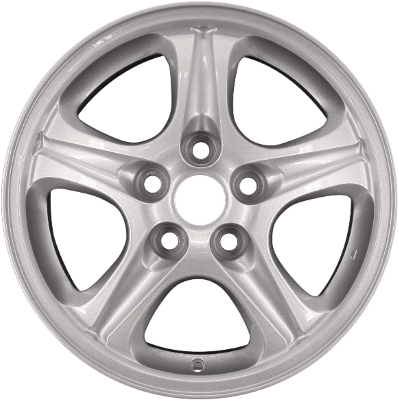 Mitsubishi Outlander 2003-2006 powder coat silver 16x6 aluminum wheels or rims. Hollander part number ALY65789, OEM part number Not Yet Known.
