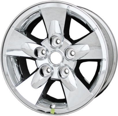Mitsubishi Raider 2006-2010 chrome clad 17 X 8 aluminum wheels or rims. Hollander part number ALY65812, OEM part number Not Yet Known.