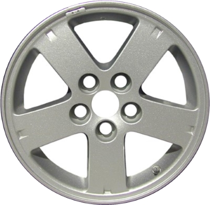 Mitsubishi Outlander 2007-2010 powder coat silver 16x6.5 aluminum wheels or rims. Hollander part number ALY65819, OEM part number Not Yet Known.