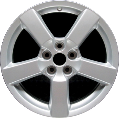 Mitsubishi Outlander 2007-2010 powder coat silver 18x7 aluminum wheels or rims. Hollander part number ALY65820, OEM part number Not Yet Known.