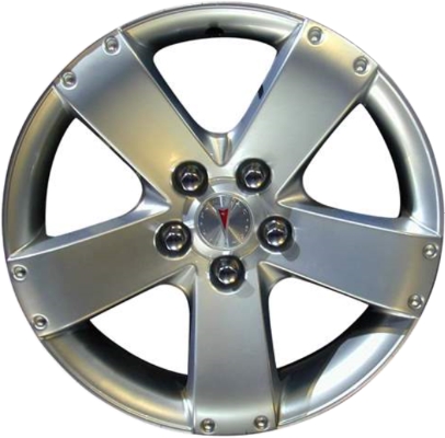 Pontiac Torrent 2006-2009 powder coat hyper silver 17x7 aluminum wheels or rims. Hollander part number ALY6600U78, OEM part number Not Yet Known.