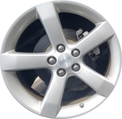 Pontiac Solstice 2006-2010 powder coat silver 18x8 aluminum wheels or rims. Hollander part number ALY6601U20, OEM part number 9597296.