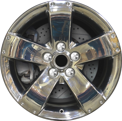 Pontiac Torrent 2007-2009, XL7-2007-2009 chrome 17x7 aluminum wheels or rims. Hollander part number 6600U85, OEM part number 9597506, 4321078J11.