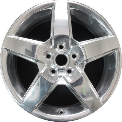 Pontiac Torrent 2008-2009 polished 18x7 aluminum wheels or rims. Hollander part number ALY6630, OEM part number 9595811.