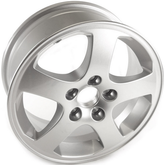 SAAB 3-Sep 2004-2012 powder coat silver 15x6.5 aluminum wheels or rims. Hollander part number ALY99769/68211HH, OEM part number 12785708.