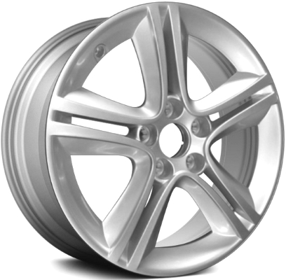 SAAB 3-Sep 2008-2012 powder coat silver 17x7 aluminum wheels or rims. Hollander part number ALY68257, OEM part number 12780082.