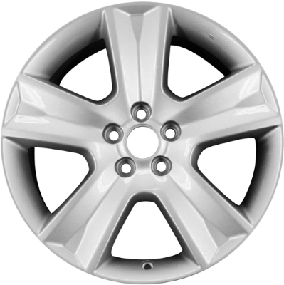 Subaru Legacy Outback 2005-2007 powder coat silver or grey 17x7 aluminum wheels or rims. Hollander part number ALY68739U, OEM part number 28111AG05A, 28111AG15A.