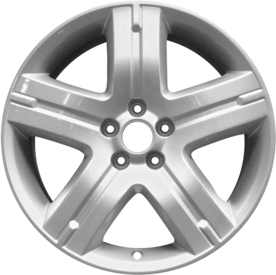 Subaru Forester 2006-2013 powder coat silver 17x7 aluminum wheels or rims. Hollander part number ALY68750, OEM part number 28111SA130, 28111SA190, 28111SA191, 28111SA290, 28111SC020.