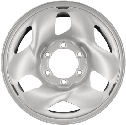 Toyota Tacoma 2001-2004 powder coat silver 16x7 steel wheels or rims. Hollander part number STL69412U20, OEM part number 4260104190, 4260104200.