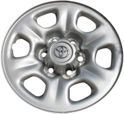 Toyota 4Runner 2003-2006 powder coat silver 16x7 steel wheels or rims. Hollander part number STL69427, OEM part number 4261135240.