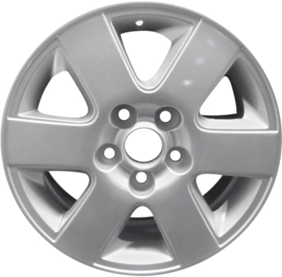 Toyota Sienna 2004-2010 powder coat silver or machined 16x6.5 aluminum wheels or rims. Hollander part number ALY69444U, OEM part number 42611AE030, 42611AE031, 42611AE060, 42611AE070.