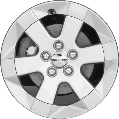Toyota Prius 2004-2009 powder coat silver 15x6 aluminum wheels or rims. Hollander part number ALY69450, OEM part number 4261147050.