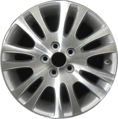 Toyota Sienna 2007-2010 silver machined 17x6.5 aluminum wheels or rims. Hollander part number ALY69520, OEM part number 4261108040.